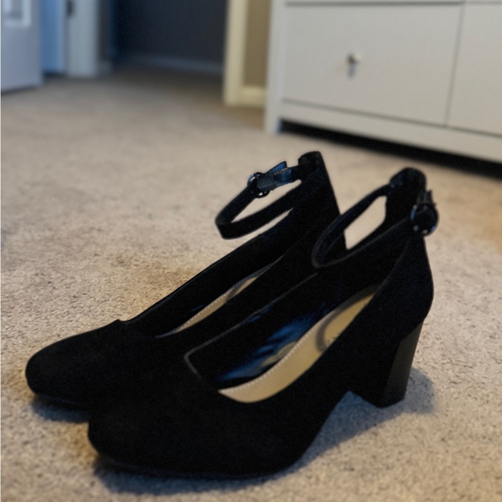 Chic Black Women's Block Heels